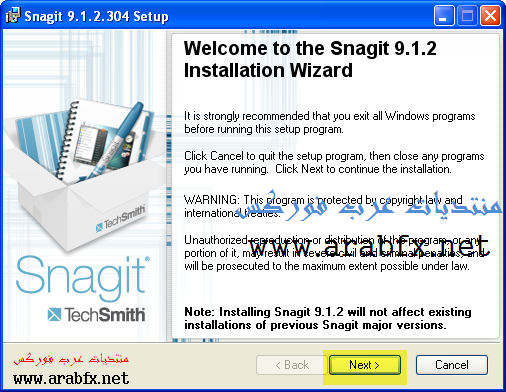 برنامج لتصوير الشاشة SnagIt  1430_11330793387